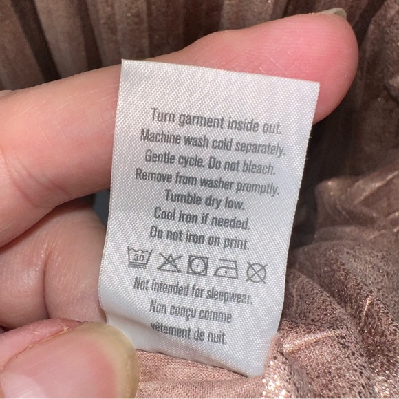 GYMBOREE Metallic Pink & Gray Hooded Spellbound Dress Size 10-12 EUC - Picture 5 of 7